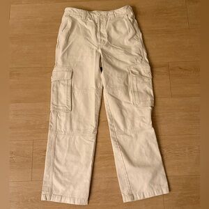 TNA (aritzia) cream cargo pants